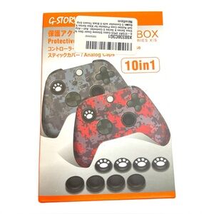 G-STORY 2PC Red & Grey Camo Silicone Cover for Xbox Series X Series S Controller